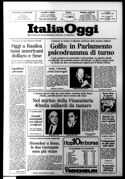 Italia oggi : quotidiano di economia finanza e politica